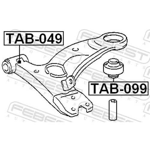 Uloženie riadenia TAB-099 /FEBEST/ - obr. 1