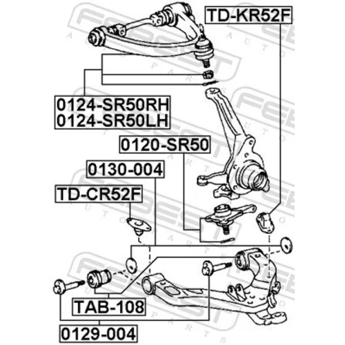 Uloženie riadenia TAB-108 /FEBEST/ - obr. 1