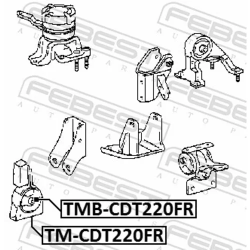 Uloženie motora TM-CDT220FR /FEBEST/ - obr. 1