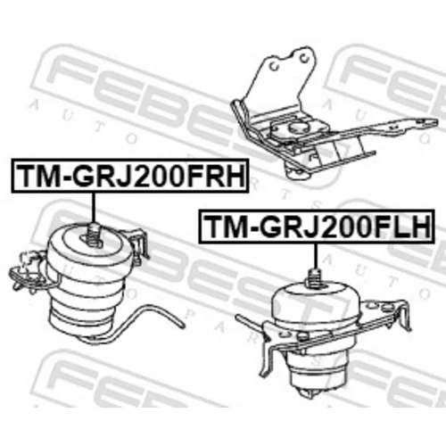 Uloženie motora TM-GRJ200FLH /FEBEST/ - obr. 1