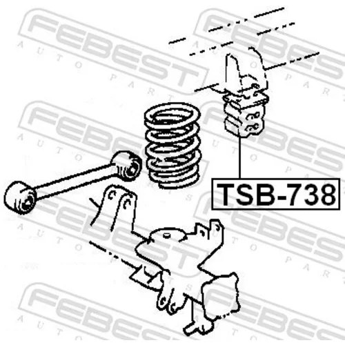 Doraz odpruženia TSB-738 /FEBEST/ - obr. 1