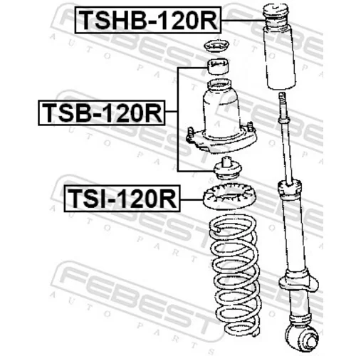 Tanier pružiny TSI-120R /FEBEST/ - obr. 1
