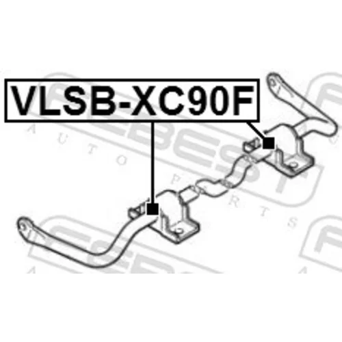 Uloženie priečneho stabilizátora VLSB-XC90F /FEBEST/ - obr. 1