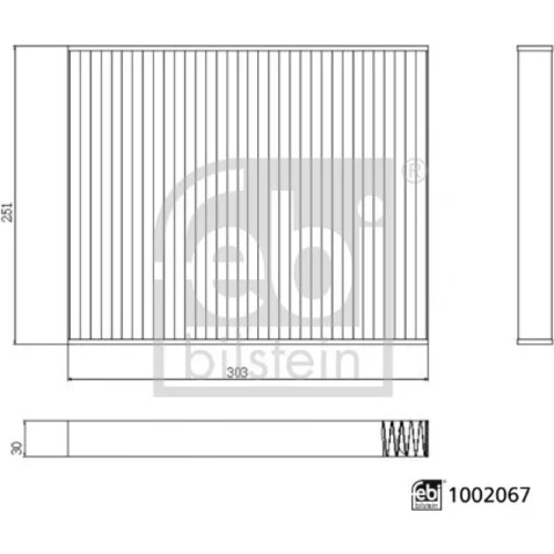 Filter vnútorného priestoru FEBI BILSTEIN 1002067