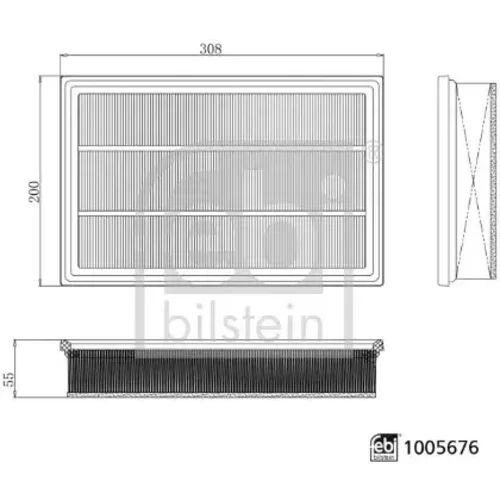 Vzduchový filter FEBI BILSTEIN 1005676