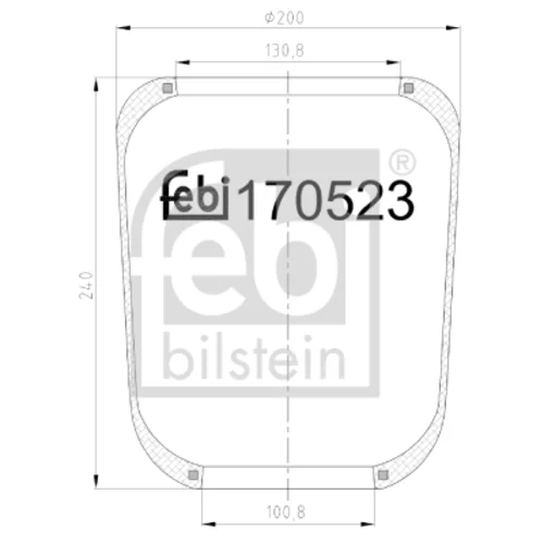 Mech pneumatického pruženia FEBI BILSTEIN 170523