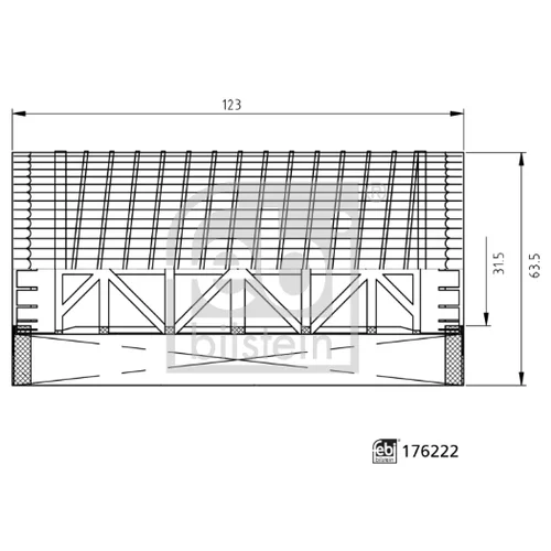 Olejový filter 176222 (FEBI Bilstein) - obr. 1
