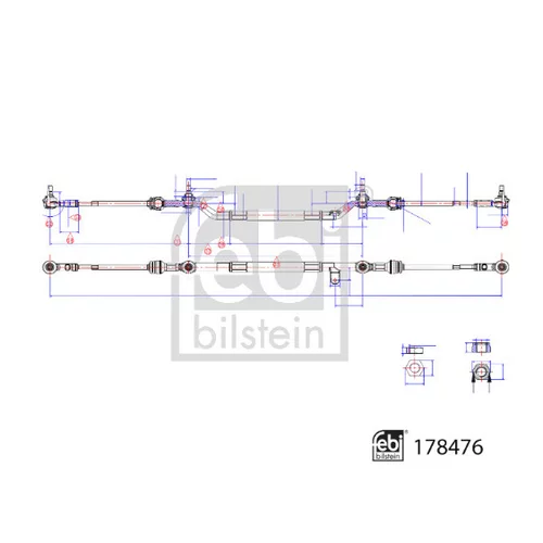 Tiahlo riadenia 178476 (FEBI Bilstein) - obr. 1
