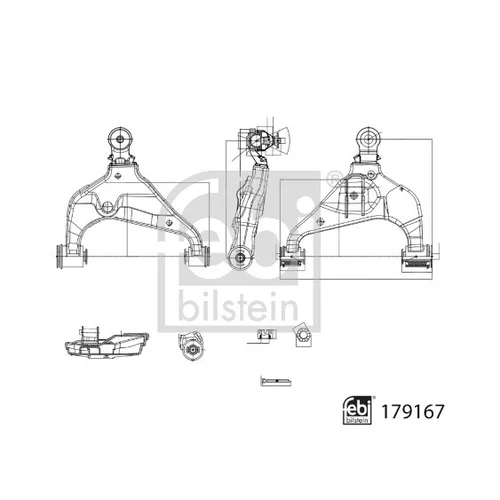 Rameno zavesenia kolies 179167 (FEBI Bilstein) - obr. 2