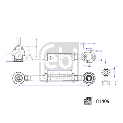 Rameno zavesenia kolies 181409 (FEBI Bilstein) - obr. 2
