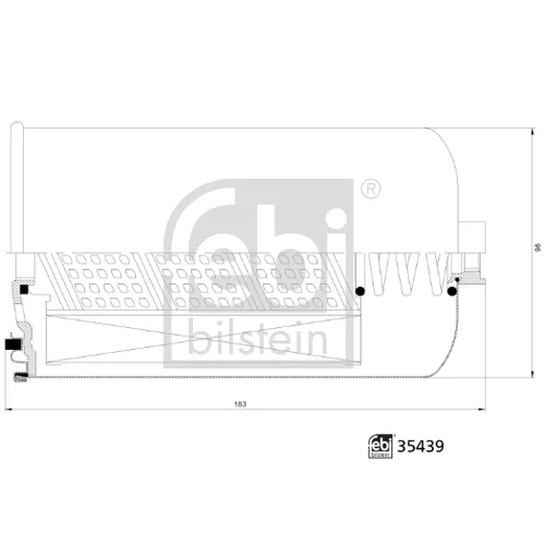 Palivový filter 35439 (FEBI Bilstein) - obr. 1