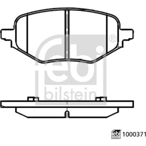 Sada brzdových platničiek kotúčovej brzdy FEBI BILSTEIN 1000371