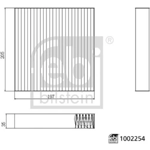 Filter vnútorného priestoru FEBI BILSTEIN 1002254