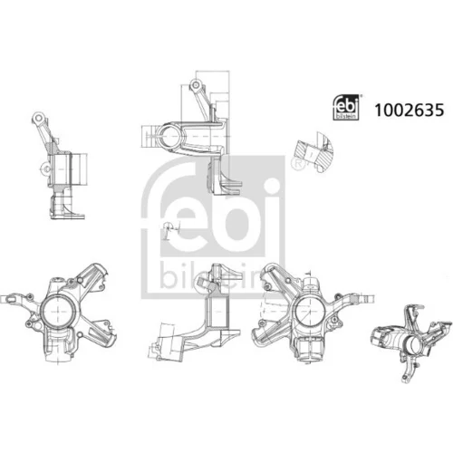 Čap nápravy zavesenia kolies FEBI BILSTEIN 1002635