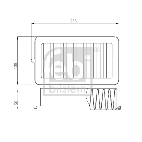 Vzduchový filter 174597 (FEBI Bilstein) - obr. 2