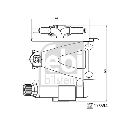 Palivový filter 176594 (FEBI Bilstein) - obr. 2