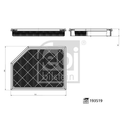 Vzduchový filter FEBI BILSTEIN 193519
