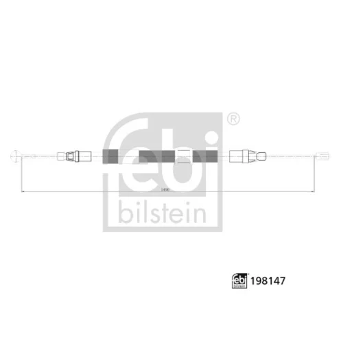 Ťažné lanko parkovacej brzdy FEBI BILSTEIN 198147