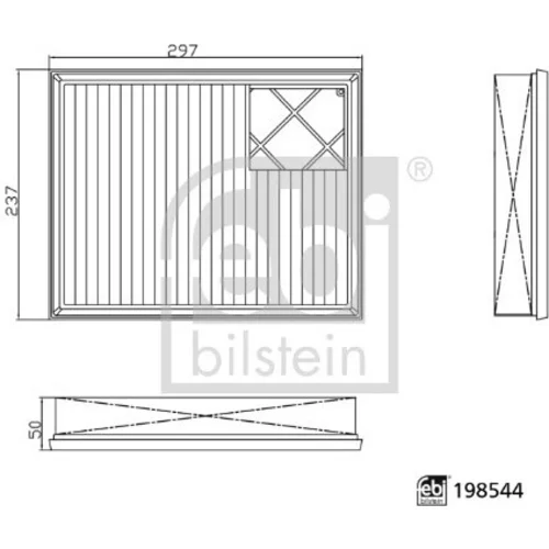 Vzduchový filter FEBI BILSTEIN 198544