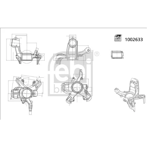 Čap nápravy zavesenia kolies FEBI BILSTEIN 1002633