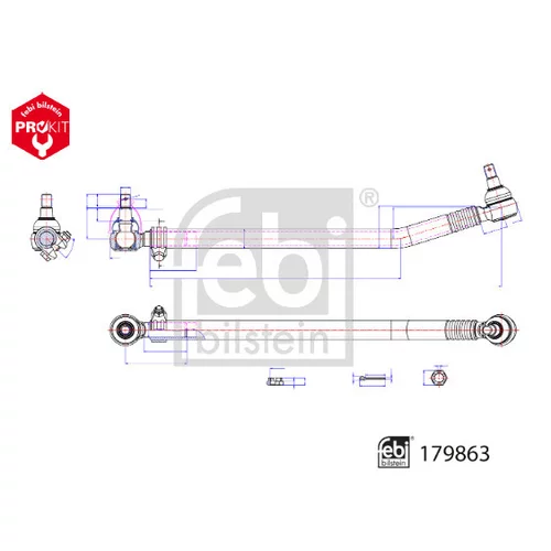 Tiahlo riadenia FEBI BILSTEIN 179863