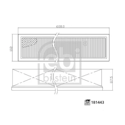 Filter vnútorného priestoru FEBI BILSTEIN 181443