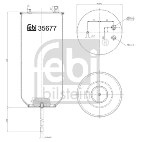 Mech pneumatického pruženia 35677 (FEBI Bilstein)
