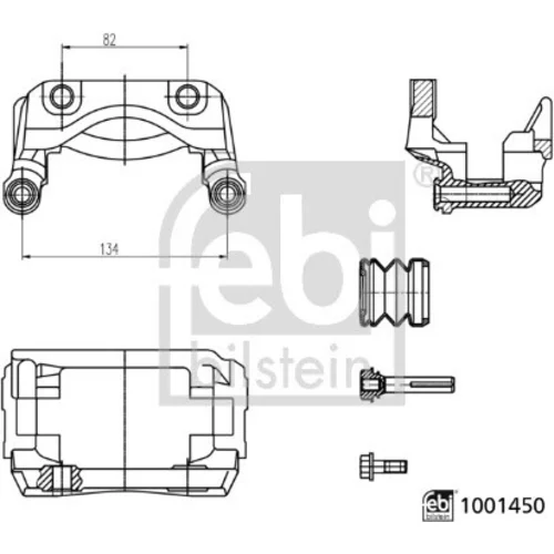 Držiak brzdového strmeňa FEBI BILSTEIN 1001450