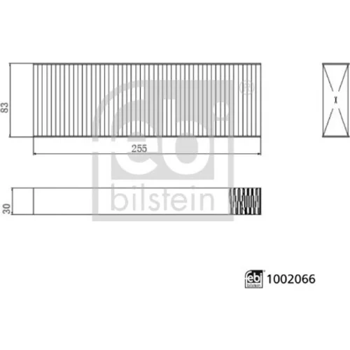 Súprava filtrov, vzduch vnútorného priestoru FEBI BILSTEIN 1002066
