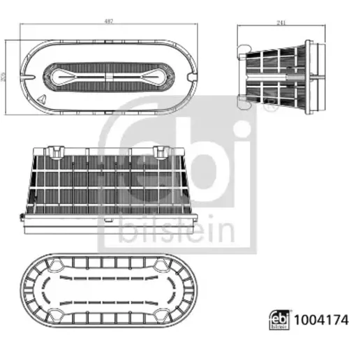 Vzduchový filter FEBI BILSTEIN 1004174