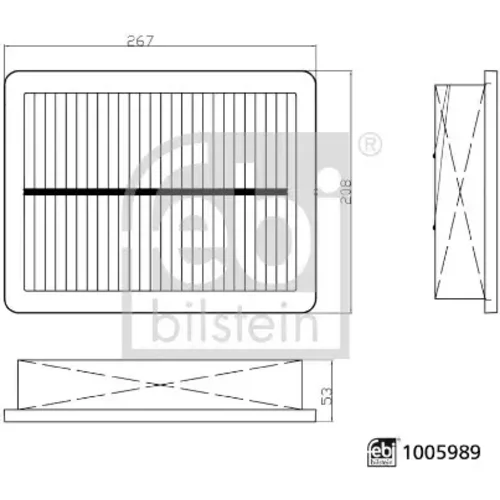 Vzduchový filter FEBI BILSTEIN 1005989