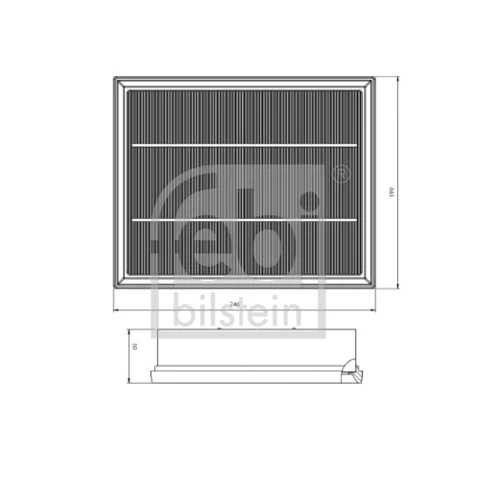 Vzduchový filter 172761 (FEBI Bilstein) - obr. 1