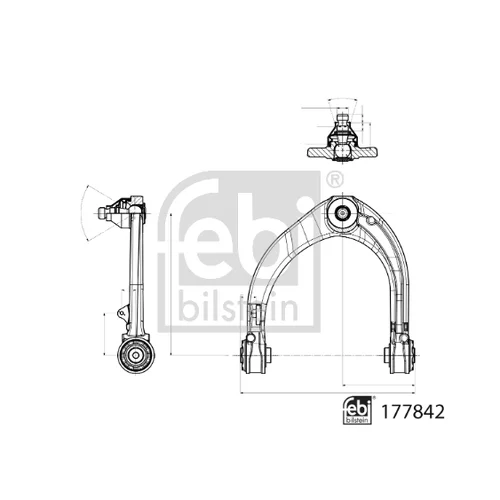 Rameno zavesenia kolies 177842 (FEBI Bilstein) - obr. 1