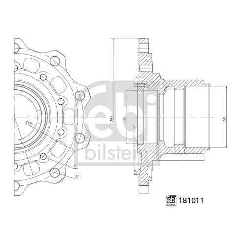Náboj kolesa FEBI BILSTEIN 181011