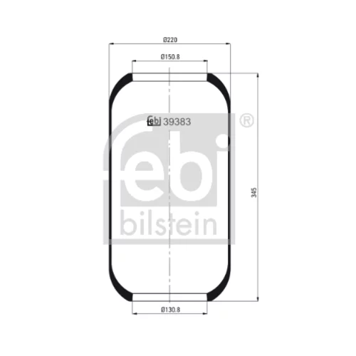 Mech pneumatického pruženia FEBI Bilstein 39383
