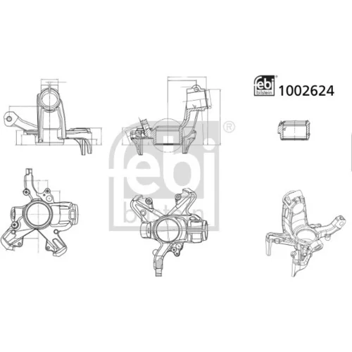 Čap nápravy zavesenia kolies FEBI BILSTEIN 1002624