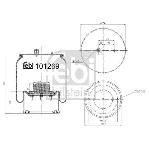 Mech pneumatického pruženia 101269 (FEBI Bilstein)