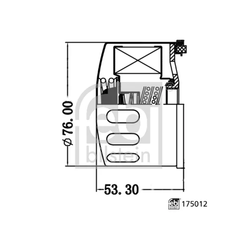 Olejový filter 175012 (FEBI Bilstein) - obr. 2