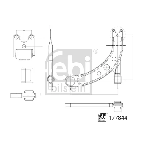 Rameno zavesenia kolies 177844 (FEBI Bilstein) - obr. 1