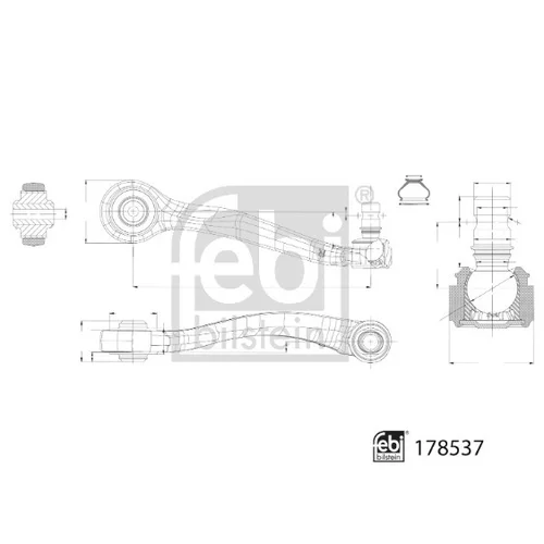 Rameno zavesenia kolies 178537 (FEBI Bilstein) - obr. 1