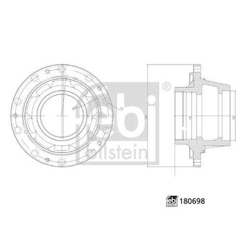Náboj kolesa FEBI BILSTEIN 180698