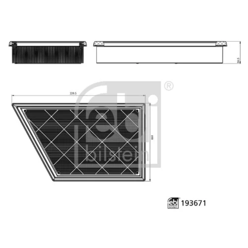Vzduchový filter FEBI BILSTEIN 193671