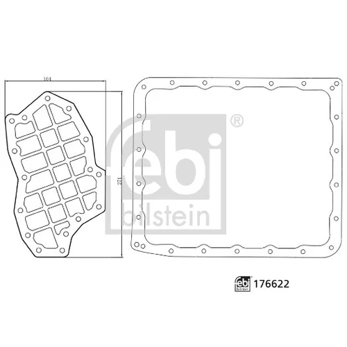 Sada hydraulického filtra automatickej prevodovky 176622 (FEBI Bilstein) - obr. 1