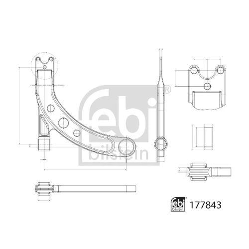 Rameno zavesenia kolies 177843 (FEBI Bilstein) - obr. 1