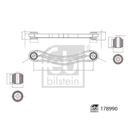 Rameno zavesenia kolies 178990 (FEBI Bilstein) - obr. 2