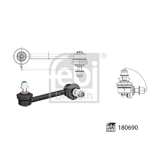 Tyč/Vzpera stabilizátora 180690 (FEBI Bilstein) - obr. 1