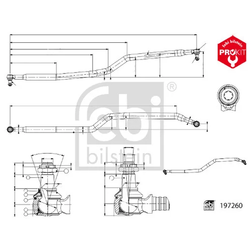 Tiahlo riadenia FEBI Bilstein 197260