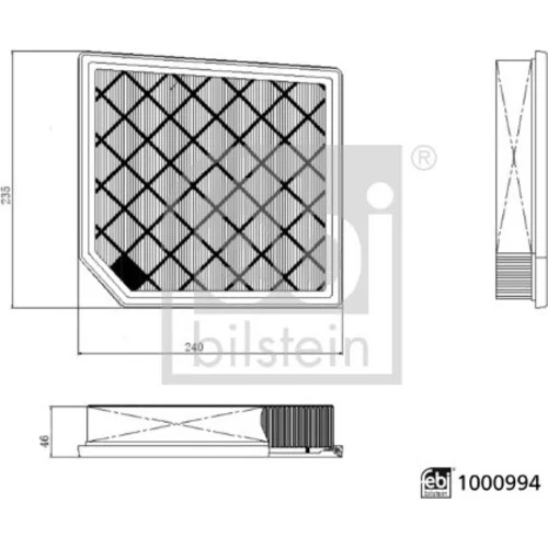 Vzduchový filter FEBI BILSTEIN 1000994