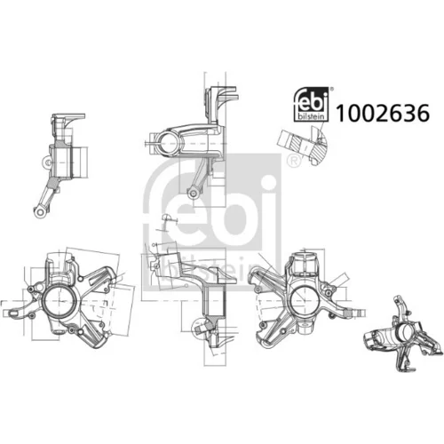 Čap nápravy zavesenia kolies FEBI BILSTEIN 1002636