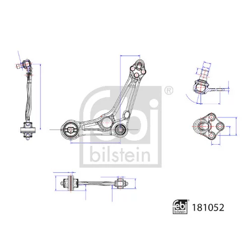Rameno zavesenia kolies 181052 (FEBI Bilstein) - obr. 1